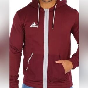 NWT Marion Adidas Zipper Hoodie Jacket Pockets Men’s Small
